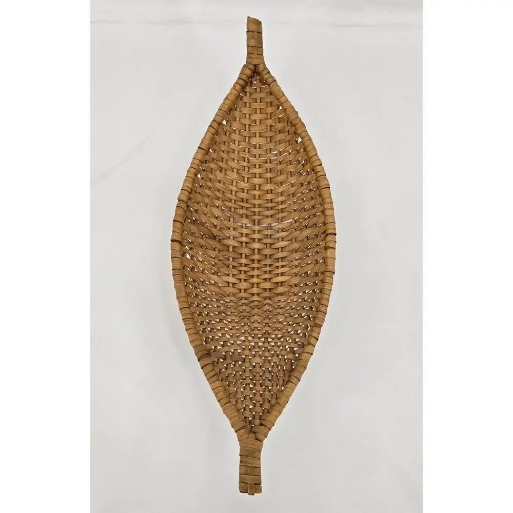 Handwoven Banana-Shaped Wicker Basket – Rustic Farmhouse‎ Décor